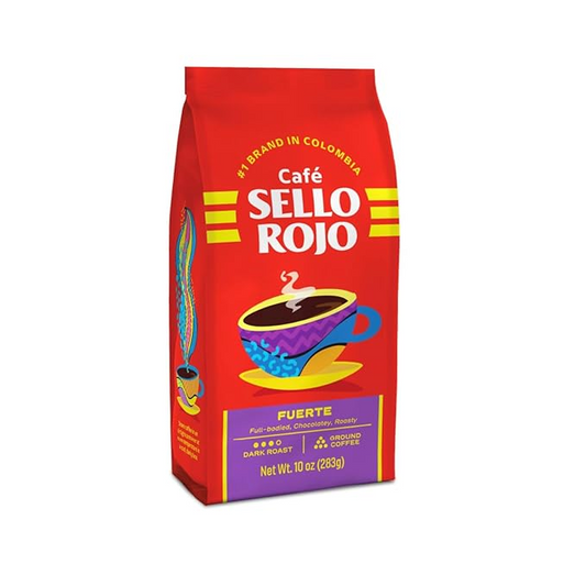 SELLO ROJO CAFE GROUND FUERTE 6 BOLSAS 10 OZ (Precio Unit. $6.55)