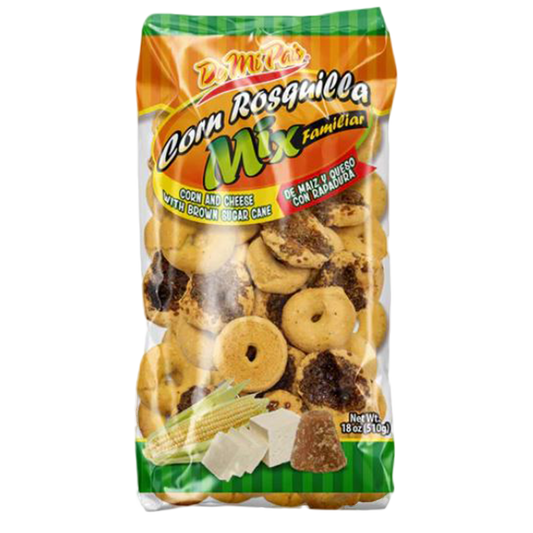 DE MI PAIS ROSQUILLAS MIX FAMILIAR 8 PAQUETES DE 18 ONZAS (Precio Unit. $6.15)