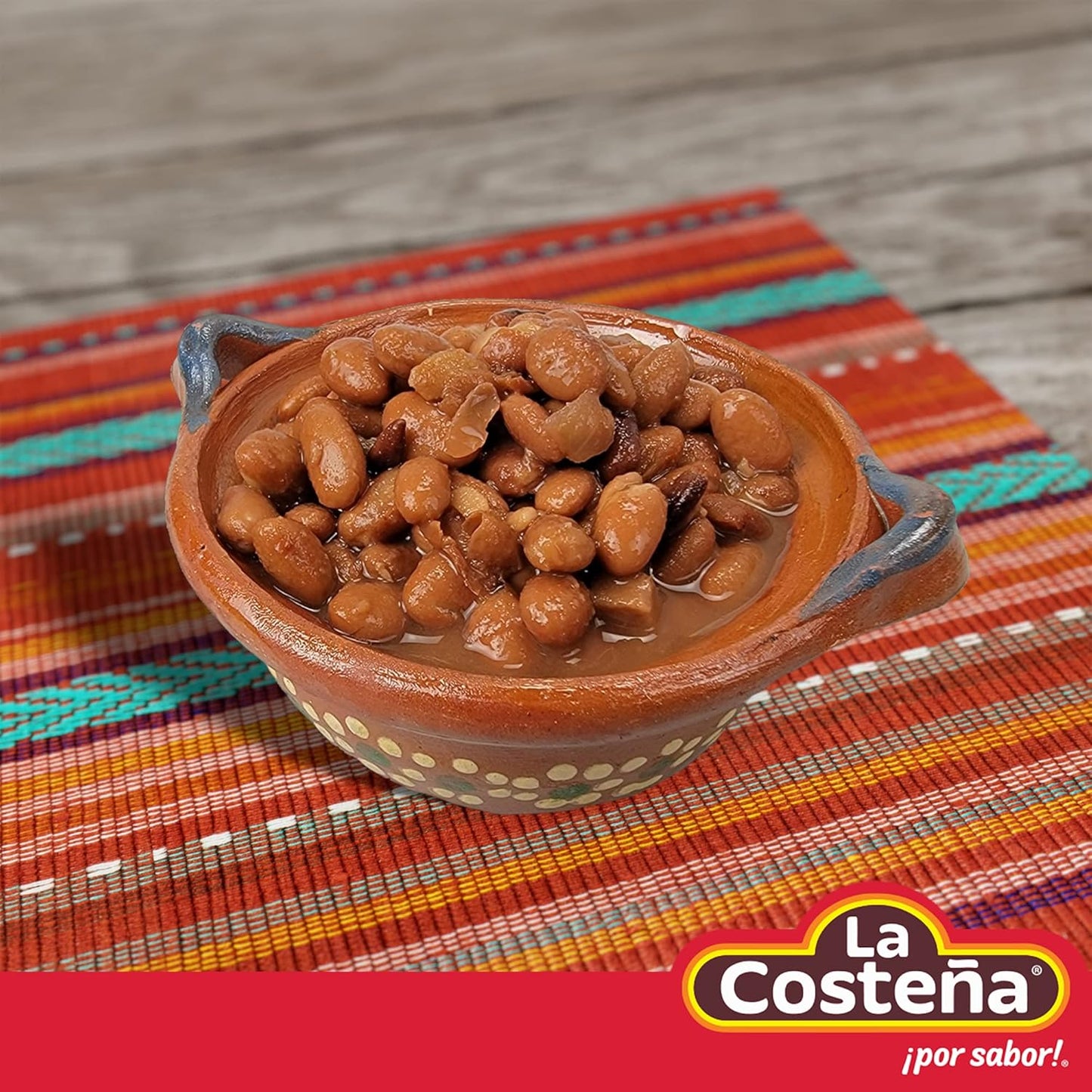 LA COSTEÑA FRIJOLES ENTEROS 12 LATAS DE 29 ONZAS (Precio Unit. $2.63)