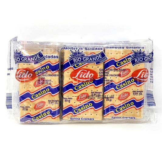 RIO GRANDE LIDO GALLETAS MARGARITA 16 PAQUETES DE 7.76 ONZAS (Precio Unit. $1.74)