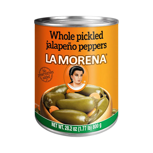 LA MORENA JALAPEÑOS EN RODAJAS 12 LATAS DE 28.2 ONZAS (Precio Unit. $3.56)