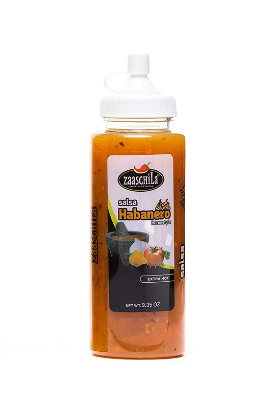 ZAASCHILA HABANERO 6 BOTELLAS DE 9.35 OZ (Precio Unit. $2.33)