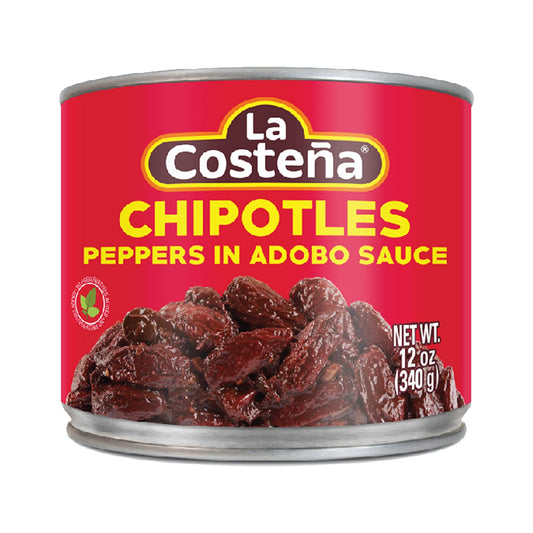 LA COSTEÑA CHILES CHIPOTLE EN ADOBO 12 LATAS DE 12 ONZAS (Precio Unit. $3.86)