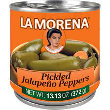 MORENA WHOLE JALAPENO 12 LATAS DE 13.13 ONZAS (Precio Unit. $1.81)