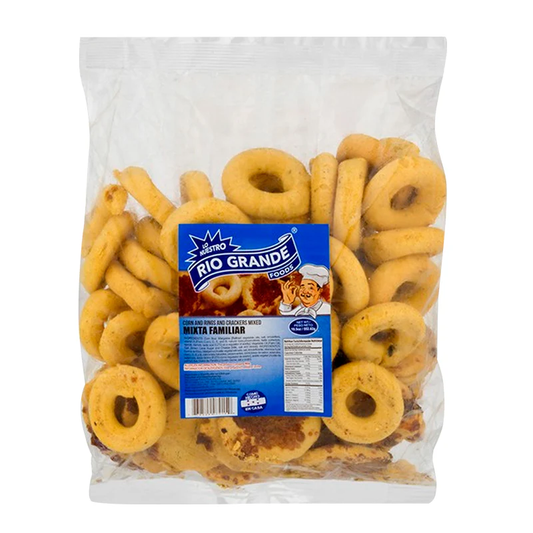 RIO GRANDE ROSQUILLA MIXTA FAMILIAR/TUSTACA 12 PAQUETES DE 19.5 ONZAS (Precio Unit. $5.21)
