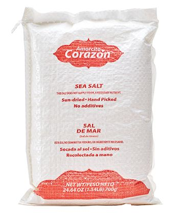 AMORCITO CORAZON SEA SALT 12 PAQUETES DE 24.64 OZ (Precio Unit. $2.21)