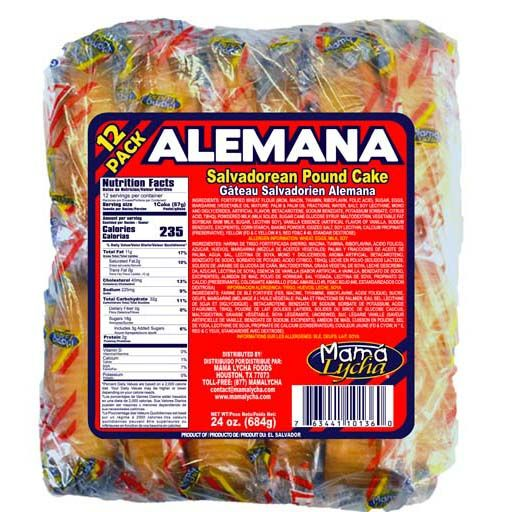 MAMA LYCHA TORTA ALEMANA 6 PAQUETES DE 12 UNIDADES POR 21.6 ONZAS (Precio Unit. $3.06)