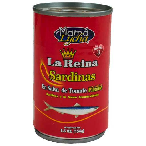 LA REINA SARDINAS PICANTE (CILINDRO) 24 LATAS DE 5 OZ (Precio Unit. $1.29)