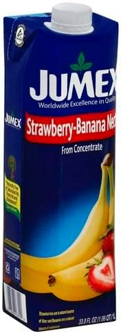 JUMEX 12 BOTELLAS DE 33.8 ONZAS STRAW-BANANA (Precio Unit. $1.84)