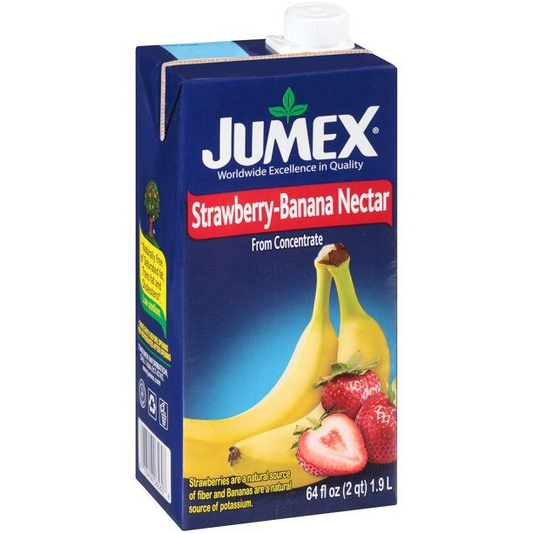 JUMEX 8 BOTELLAS DE 64 ONZAS STRAW-BANANA (Precio Unit. $3.19)