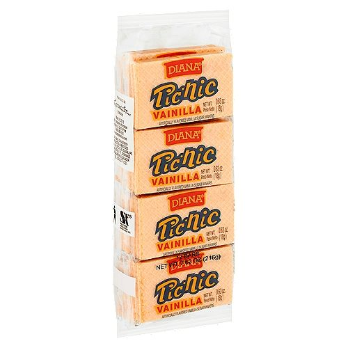 PICNIC VANILLA WAFER 8 PAQUETES DE 30 UNIDADES POR 5.04 ONZAS (Precio Unit. $7.35)
