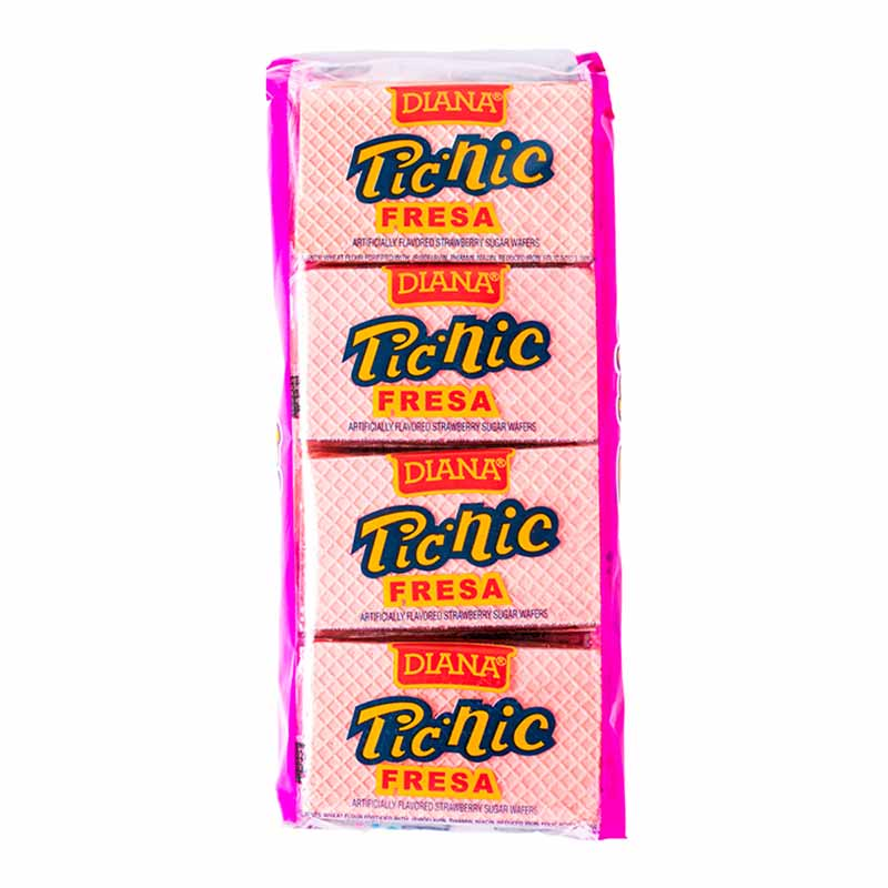 PICNIC STRAWBERRY WAFER 8 PAQUETES DE 30 UNIDADES POR 5.04 ONZAS (Precio Unit. $7.35)