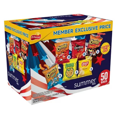 Frito-Lay Summer Mix Variety Pack, 50 pk