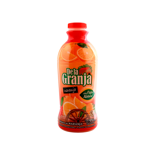 JUGO DE NARANJA DE LA GRANJA 6 BOTELLAS DE 33.5 ONZAS (Precio Unit. $3.70)