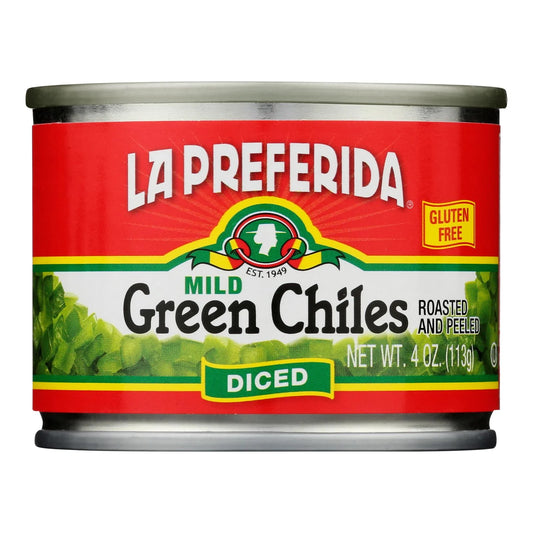 LA PREFERIDA CHILES VERDES EN TROZOS 24 LATAS DE 4 ONZAS (Precio Unit. $1.16)