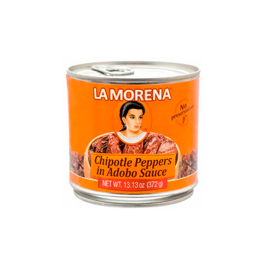 LA MORENA CHILES CHIPOTLE EN ADOBO 12 LATAS DE 13.13 ONZAS (Precio Unit. $3.67)