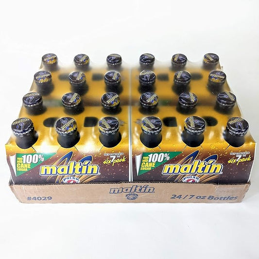 MALTIN POLAR 4 PAQUETES DE 6 BOTELLAS DE 7 ONZAS (Precio Unit. $4.12)