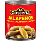 LA COSTEÑA WHOLE JALAPENO 12 LATAS DE 26 ONZAS (Precio Unit. $2.12)