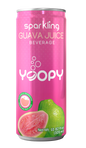 YOOPY SPARKLING GUAVA WATER 1 CAJA DE 12 LATAS CADA LATA DE 10.86 OZ